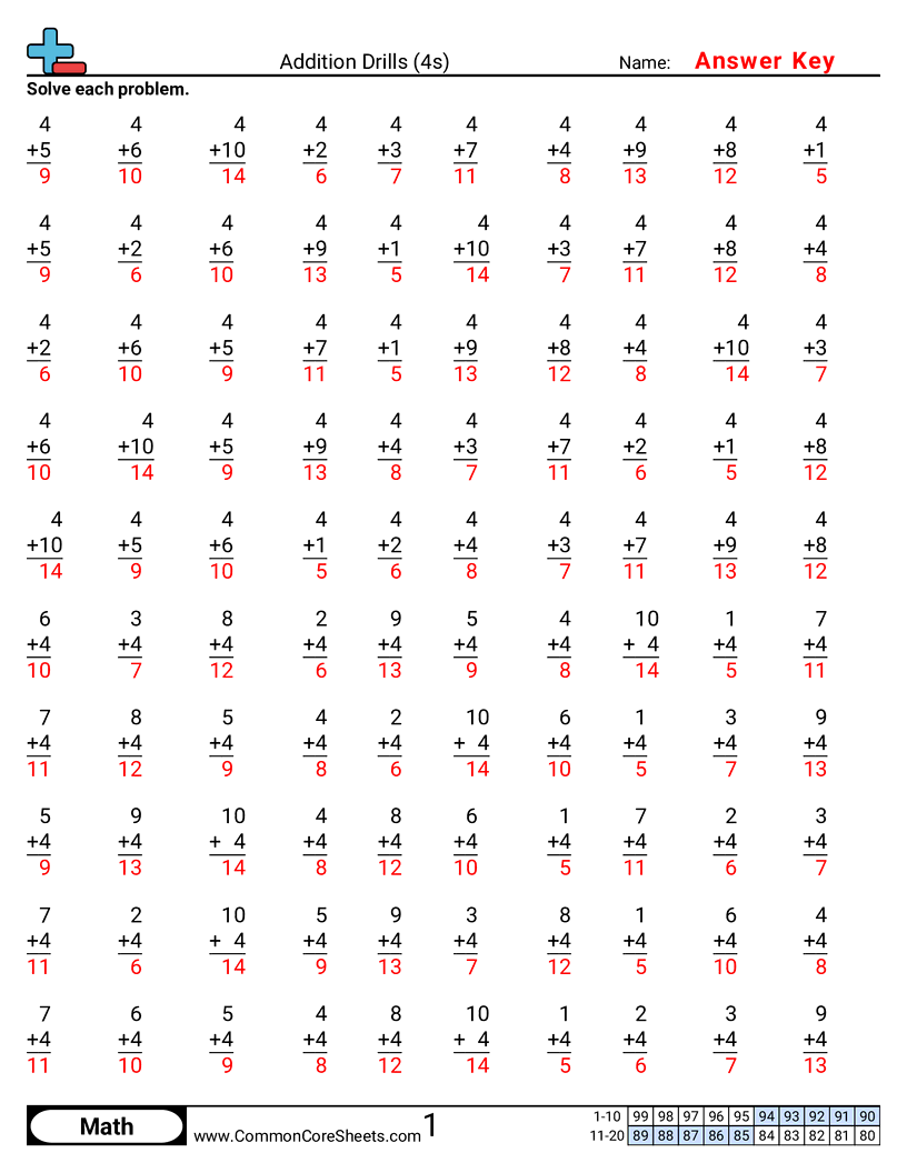 4s worksheet preview