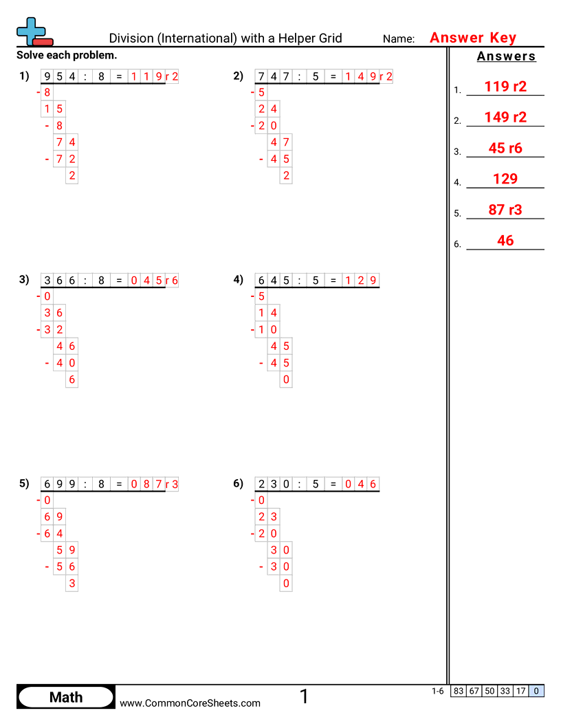 Related worksheet