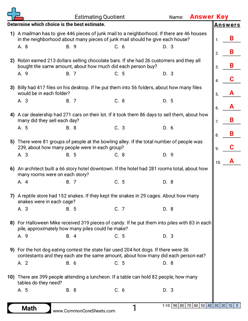 Related worksheet